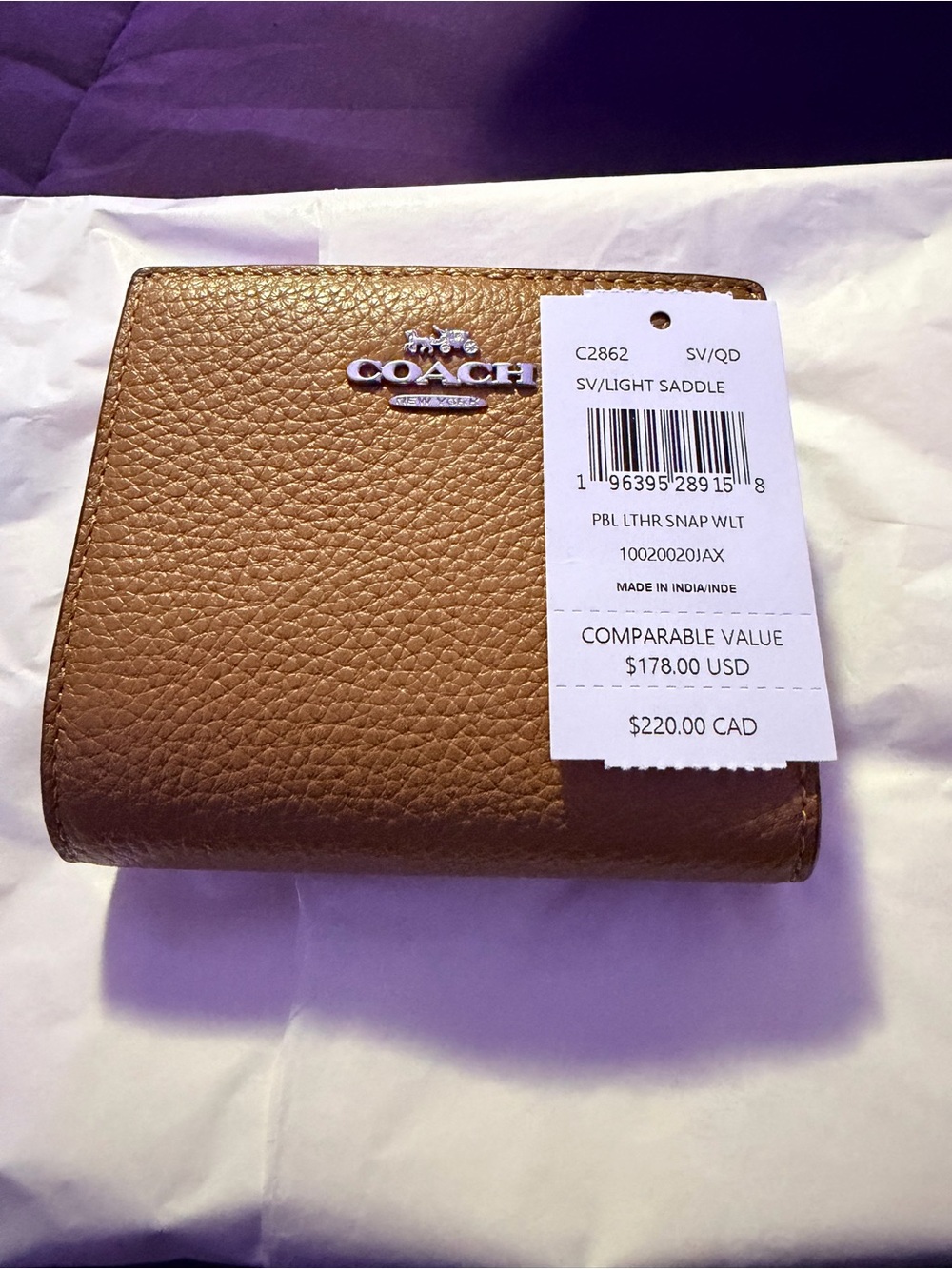 COACH Snap Wallet - Picture 4 of 4